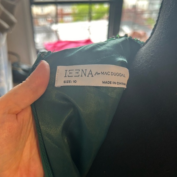 NWT MAC Duggal green maxi dress - Picture 4 of 8